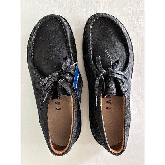 Birkenstock Pasadena III Suede Leather Black Moc-Toe Shoe Men’s 12 /EU 45 - Picture 2 of 10